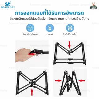 DODOPET คอกสัตว์เลี้ยง กรงสัตว์เลี้ยงแบบพกพา ระบายอากาศได้ดี ติดตั้งง่าย พับเก็บได้