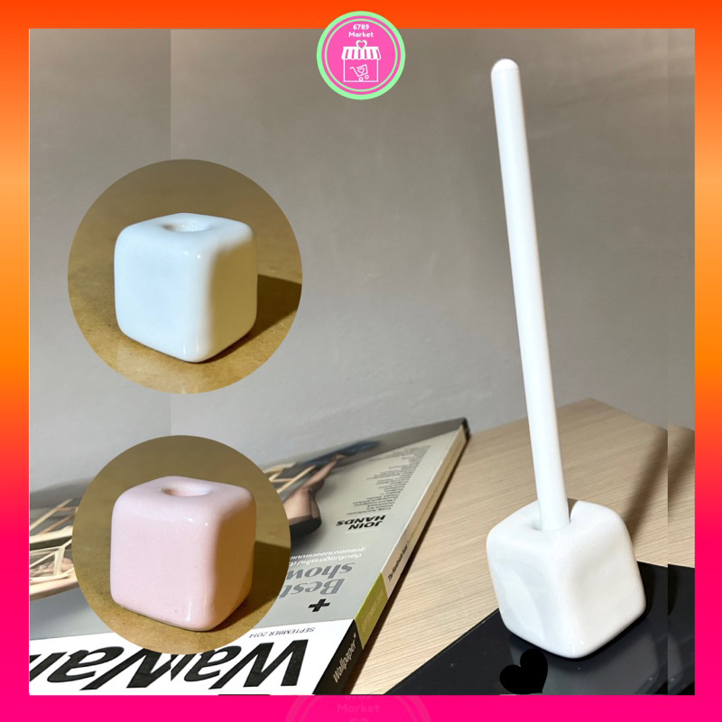 Ceramic Handmade (กดในVDO ร้านลดเพิ่ม 30% )ที่เสียบปากกาอเนคประสงค์ งานเซรามิก แฮนด์เมค สไตส์มูจิ มินิมอล แต่งบ้านได้