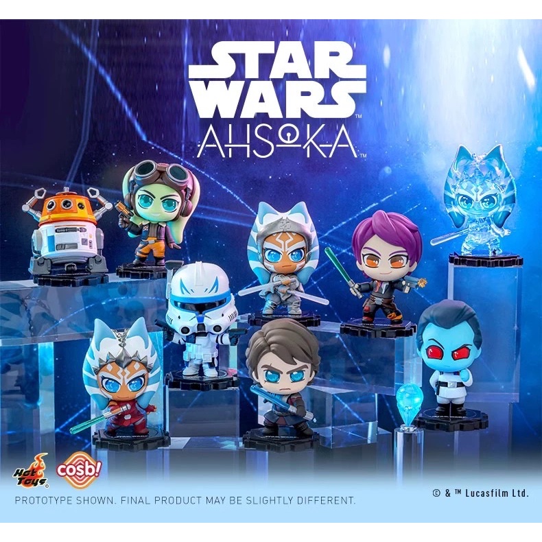 [Pre-Order] Hot Toys Ahsoka Cosbi series ลิขสิทธิ์แท้ 💙 CosBaby ของสะสม สตาร์วอลล์ Hottoys ของเล่น