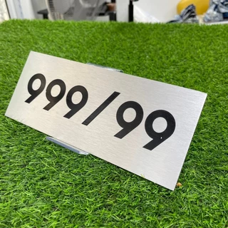 ป้ายบ้านเลขที่ มินิมอล ขนาด 25*10 CM. สวย ทนทาน ทนน้ำทนฝน