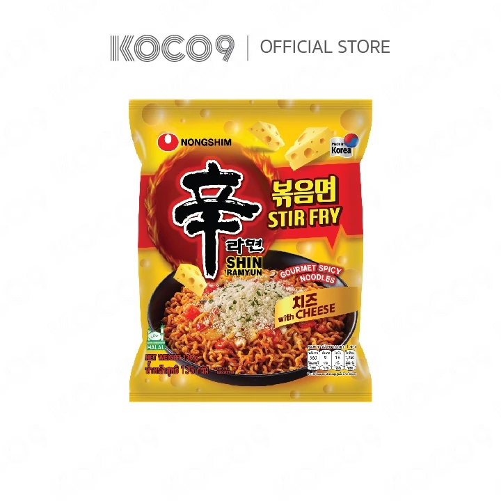 [ EXP 04/02/2027 ]Nongshim ramyun Stir Fry Cheese บะหมี่กึ่งสำเร็จรูป นงชิมสเทอร์ไฟร์ชีส