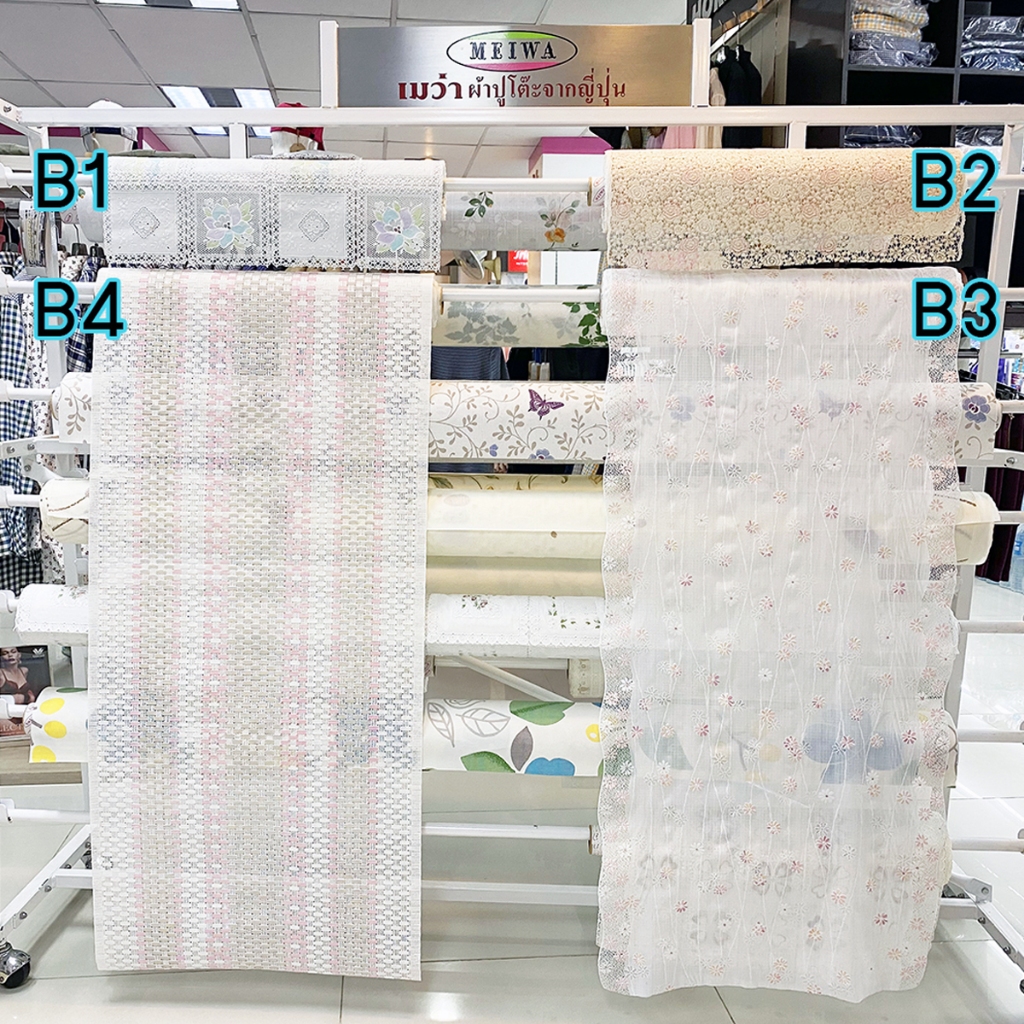 [ขายเป็นเมตร] MEIWA ผ้าปูโต๊ะ ผ้ายางลูกไม้ PVC หน้ากว้าง 50ซม. ยี่ห้อเมว่า จากประเทศญี่ปุ่น