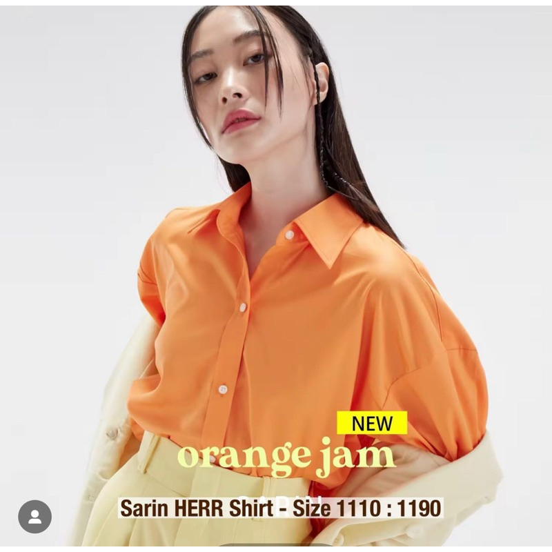 ส่งต่อ SARIN Herr Shirt สี Orange Jam