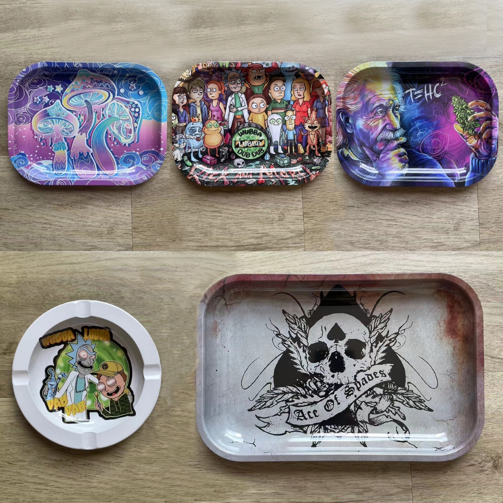 ถาดยำ ที่บดสมุทรไพร  สกรีนลายการ์ตูน เส้นชัดสวยงาม วัสดุโลหะ มีหลายสี ถาดยำสมุนไพร  พร้อมส่งจากไทย  คละลาย