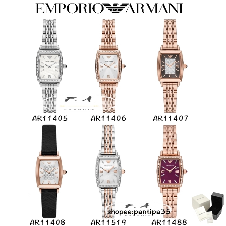F.A Original Emporio Armani นาฬิกาผู้หญิงค่ะ ข้อมือผู้หญิง รุ่น AR11406 AR11405 AR11519 นาฬิกาแบรนด์เนม สินค้าขายดีค่ะ