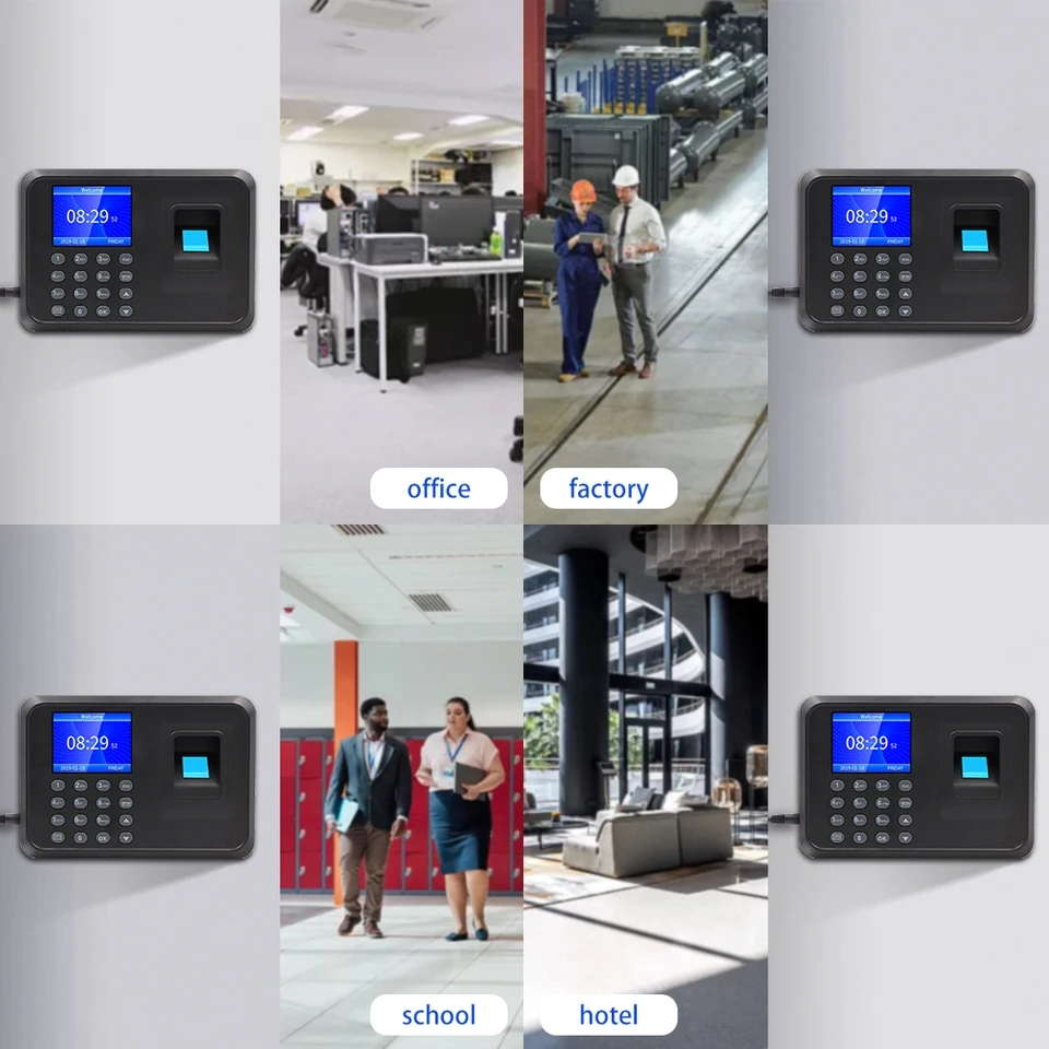 เครื่องสแกนลายนิ้วมือ พร้อมส่ง รุ่นยอดนิยม Fingerprint Time Attendance ลงเวลา ของแท้รับประกัน1ปี