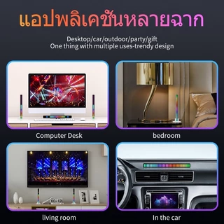 COD🔥ไฟสั่งด้วยเสียง RGB ไฟบรรยากาศ หลอดไฟ LED รถ เพลงจังหวะ แสง เสียง ควบคุม สี ตกแต่ง ไฟที่เต้นตามจังหวะ