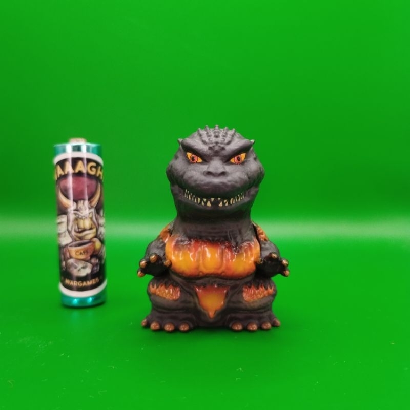 🔥มีของพร้อมส่ง🔥 ของแท้ TOHO Sofvi Puppet Mascot Burning Godzilla 1995 สวมนิ้ว สูง 5 cm มือสอง ไม่มีกล่อง สภาพใหม่