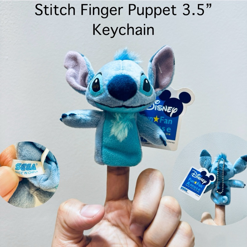 #พวงกุญแจ #ตุ๊กตา หุ่นนิ้ว #สติช #สติทช์ #ขนาด3.5“ #Lilo &amp; #Stitch #Disney #Finger #Puppet Keychain Keyring ลิขสิทธิ์แท้