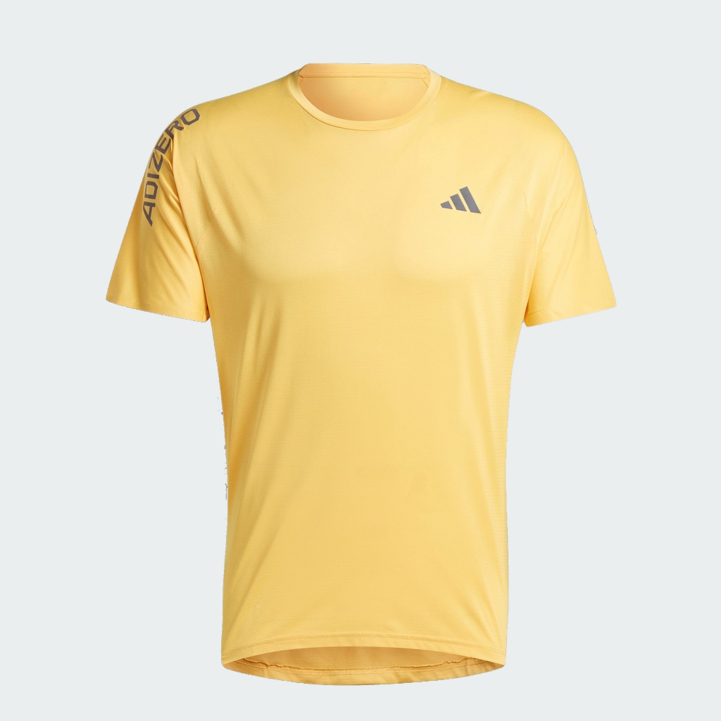 Adidas เสื้อกีฬาผู้ชาย Adizero Running Tee | Semi Spark/Grey Six ( IM9835 )
