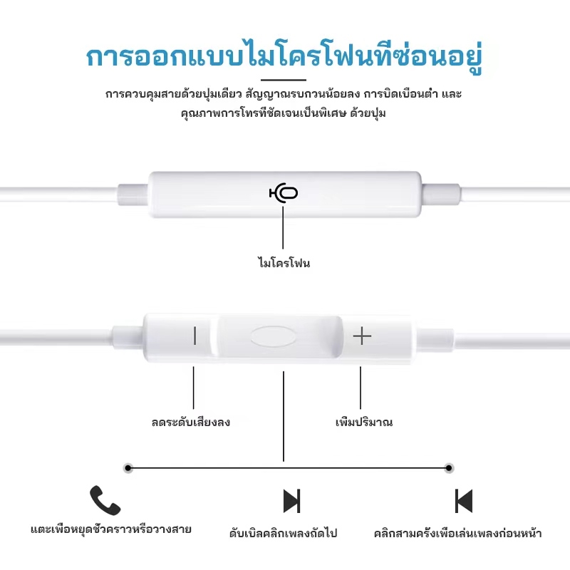 หูฟัง M1 แท้ AHA หูฟังแชท chat aux 3.5 mm คุณภาพสูง หูฟังคุณภาพเสียงดี - รูปที่ 4