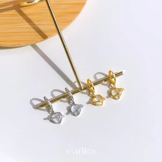 earika.earrings - mabel heart collection รวมต่างหูห่วงหัวใจสีหวาน หลากสี ผิวแพ้ง่ายใส่ได้
