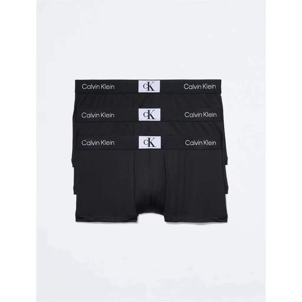 【calvin klein underwear】กางเกงในชาย ck 1กล่อง 3ตัว กางเกงในแบรนด์แท้100% เนื้อผ้าฝ้ายระบายอากาศได้ดี