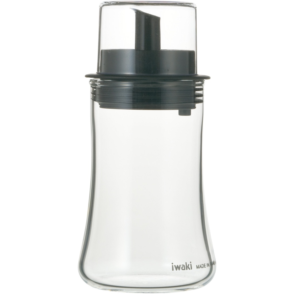 iwaki KT5031/5032-BKO ขวดO V แก้ว BK 120/160ml.(พร้อมฝาปิด)แบรนด์ญี่ปุ่น ใสมาก เบาและคราบไม่เกาะ มีส่งฟรี