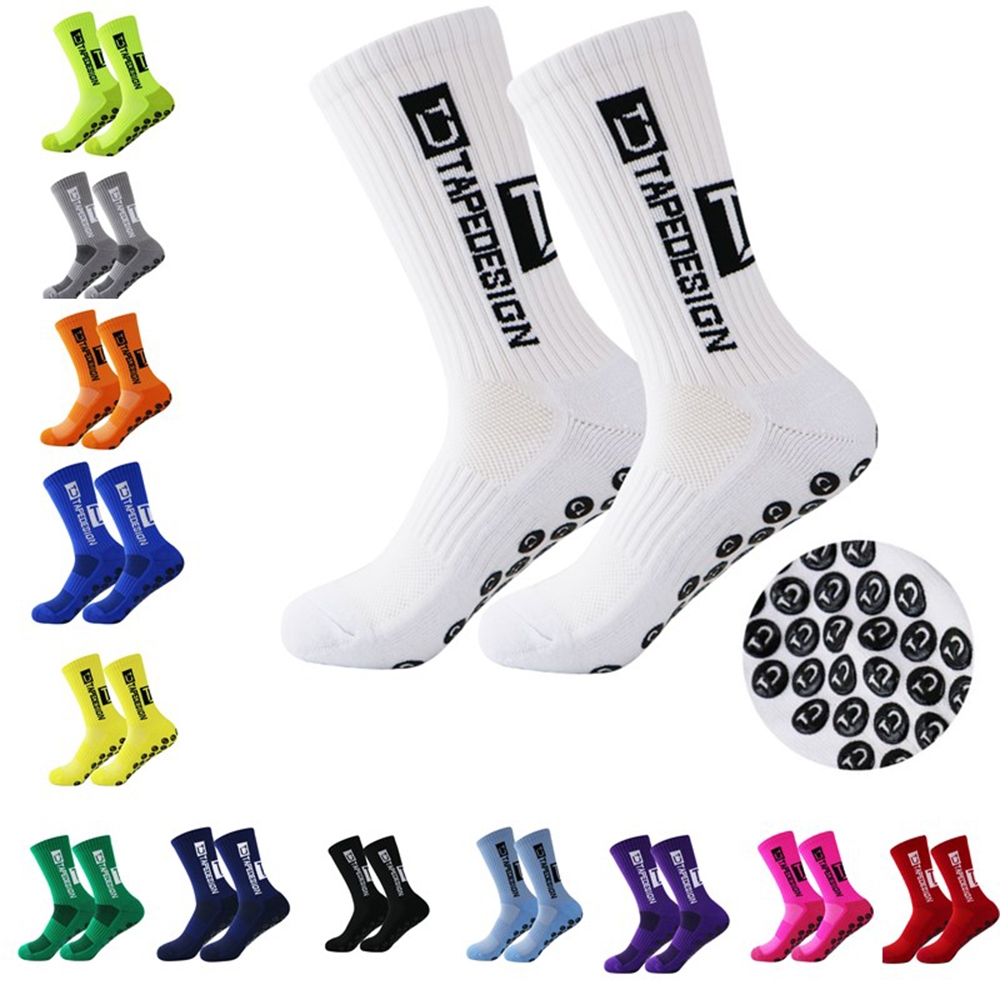 (พร้อมส่ง) ถุงเท้าฟุตบอล Football Sock ถุงเท้ากันลื่น ซิลิโคน แบบหนา ถุงเท้าออกกำลังกาย
