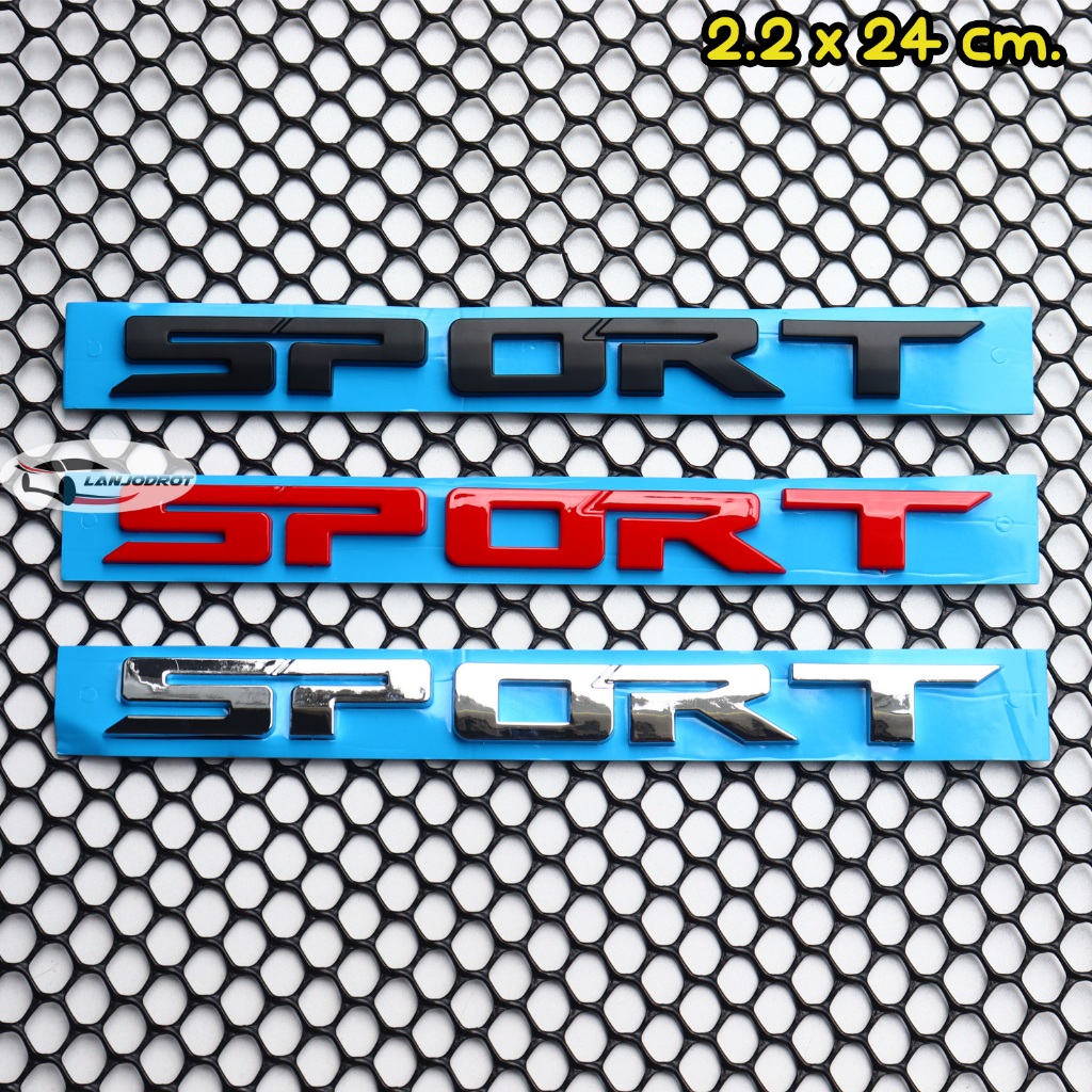 โลโก้ SPORT ตัวอักษรนูน ติดฝากระบะท้าย Next Gen RANGER SPORT 4X4 2023 2024 เน็กซ์ เจเนอเรชั่น เรนเจอร์ สปอร์ต เน็กซ์เจน