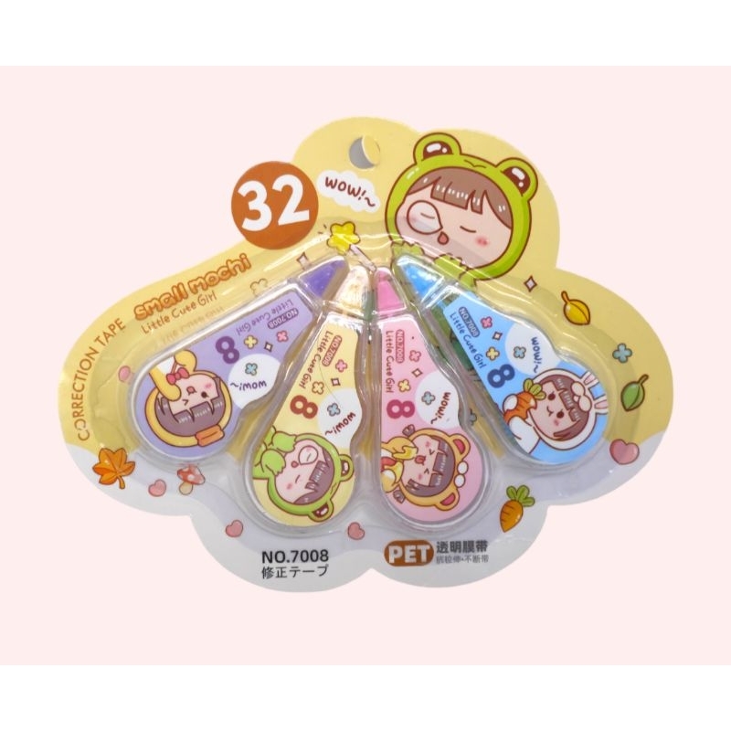 เทปลบคำผิด ลายการ์ตูน 1แพคมี4อัน สินค้าพร้อมส่ง - รูปที่ 3