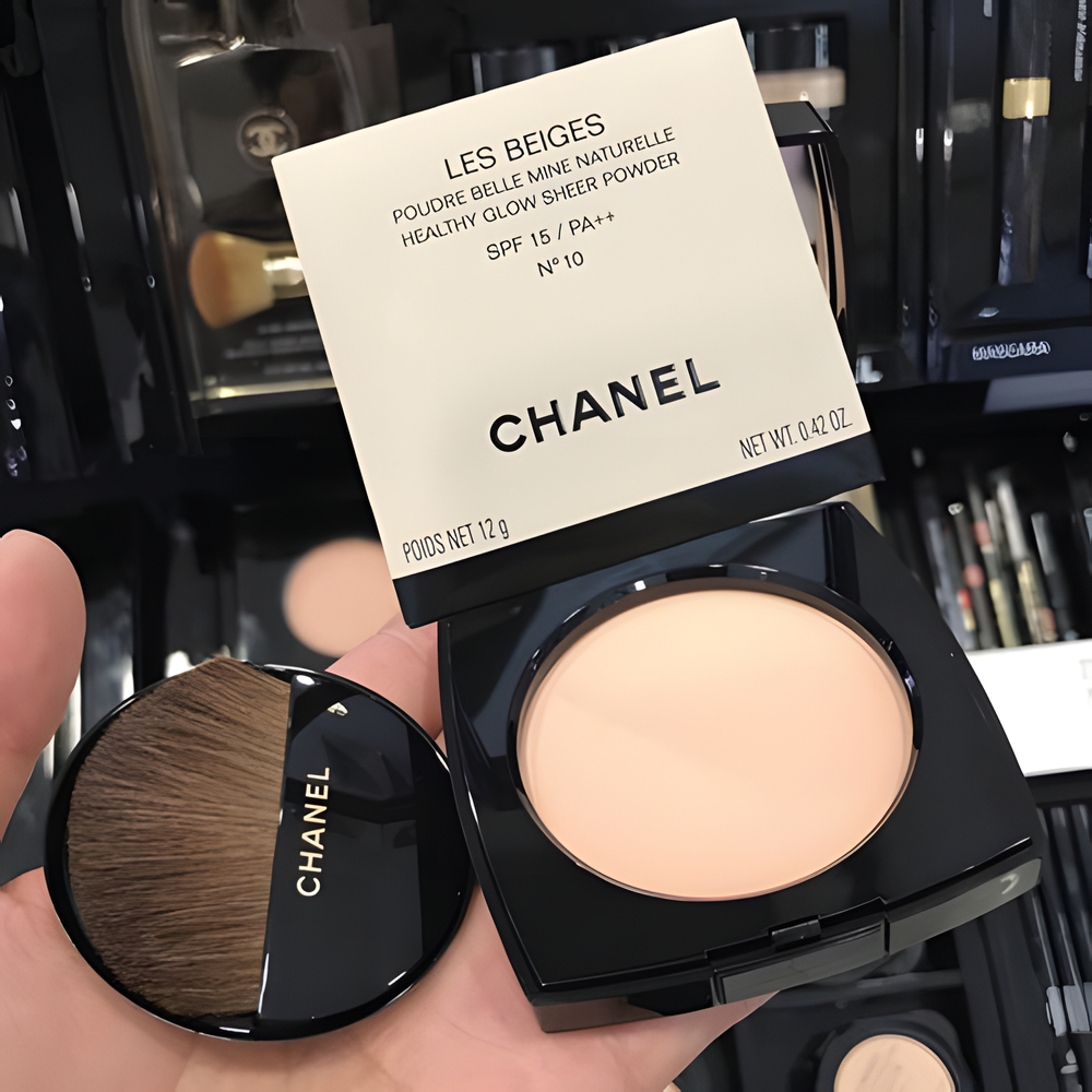 【ปลอดภาษี】CHANEL LES BEIGES Healthy Glow Sheer Powder SPF 15 / PA++ 12gr