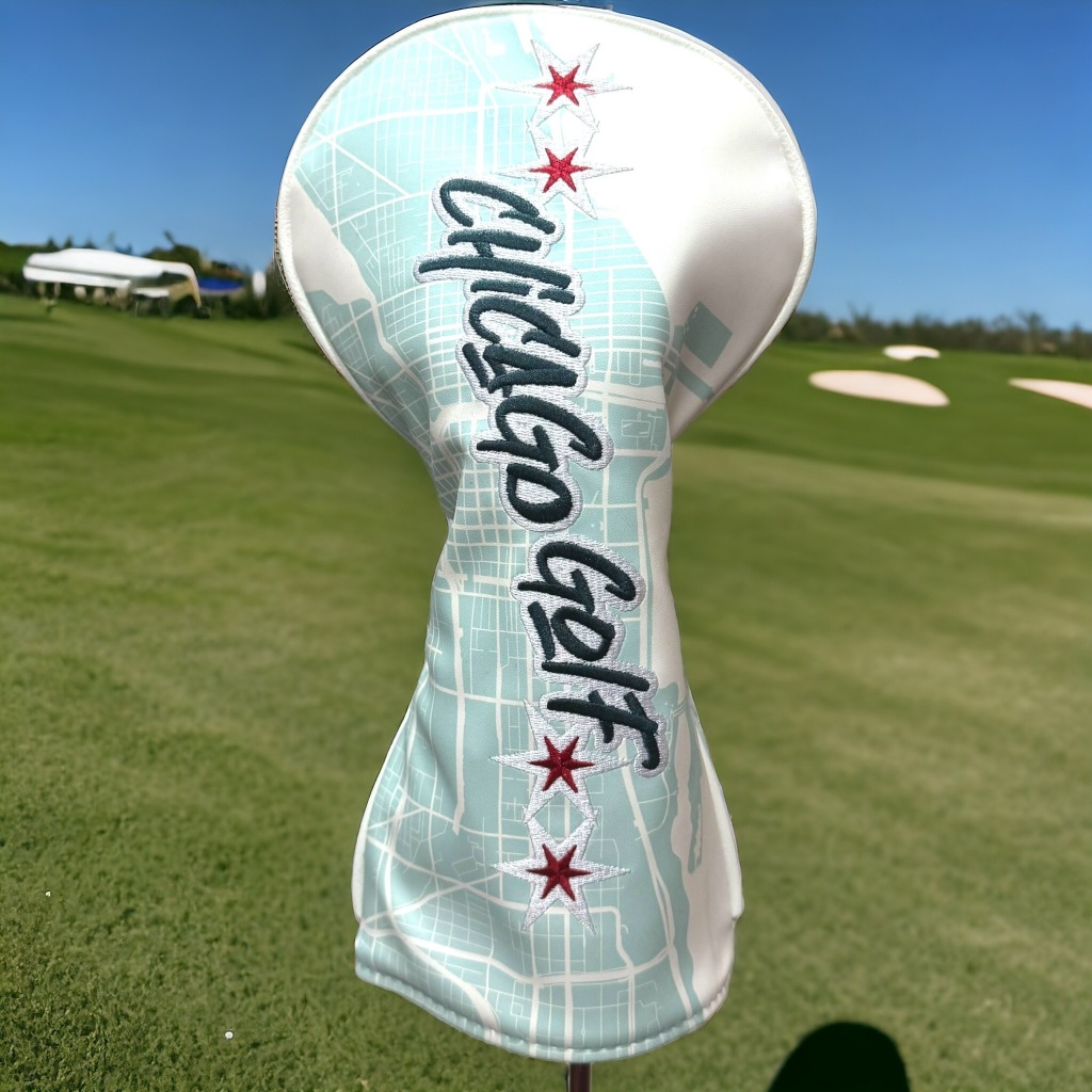 โคเว่อไม้กอล์ฟ Driver Golf Cover Chicago Golf four stars