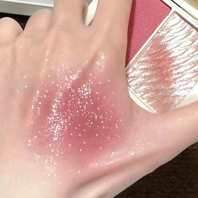 5337 (ใหม่/แท้) NOVO BLUSH HIGHLIGHTER บลัชออน ไฮไลท์ ในตลับเดียว หน้าฉ่ำโกลว์