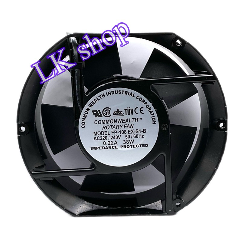 พัดลมระบายอากาศแบบหัวตัด 6นิ้ว MODEL FP-108 EX-S1-S AC220-240V