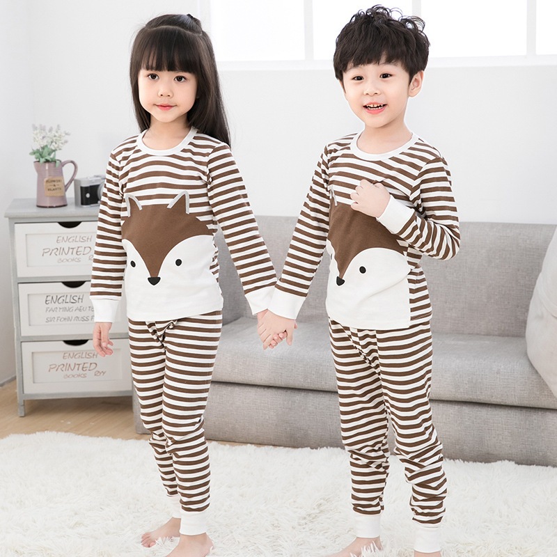 size 120 ชุดนอนเด็ก อายุ 3-4 ปี ผ้าฝ้าย 100% สินค้าพร้อมส่งจากไทย
