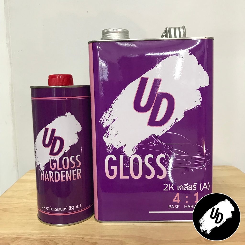 แลคเกอร์ แลคเกอร์เคลือบเงา รุ่นเงาพิเศษ 2K GLOSS 4:1 ขนาด 1-3.6 กิโลกรัม UD Paint