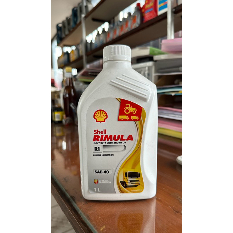 น้ำมันเครื่อง เชลล์ Shell Rimula R1 SAE-40 1ลิตร (บรรทุกทำงานหนัก)
