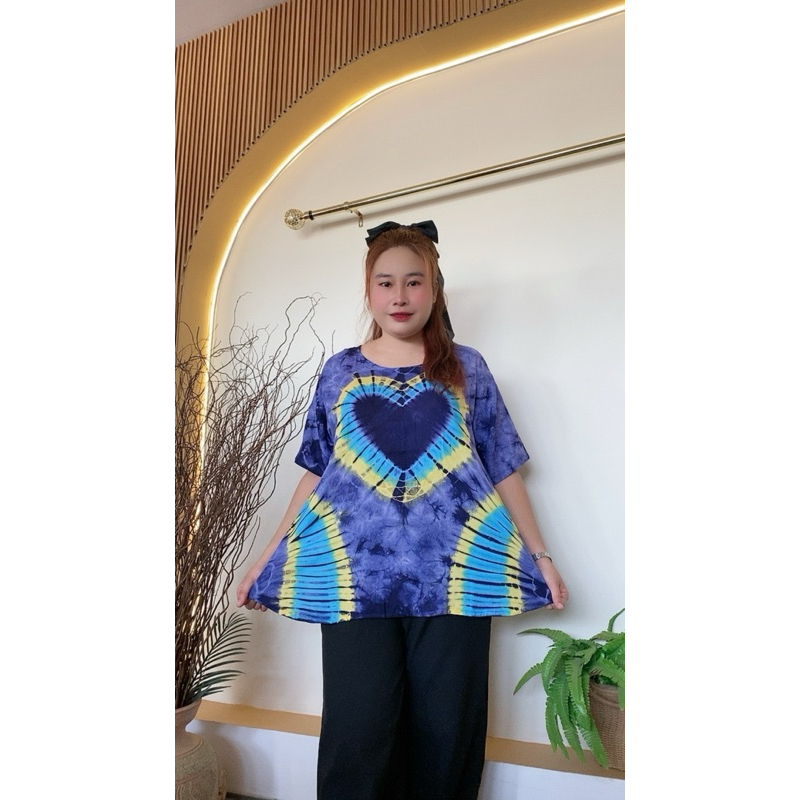 เสื้อสปันมัดย้อม อก48