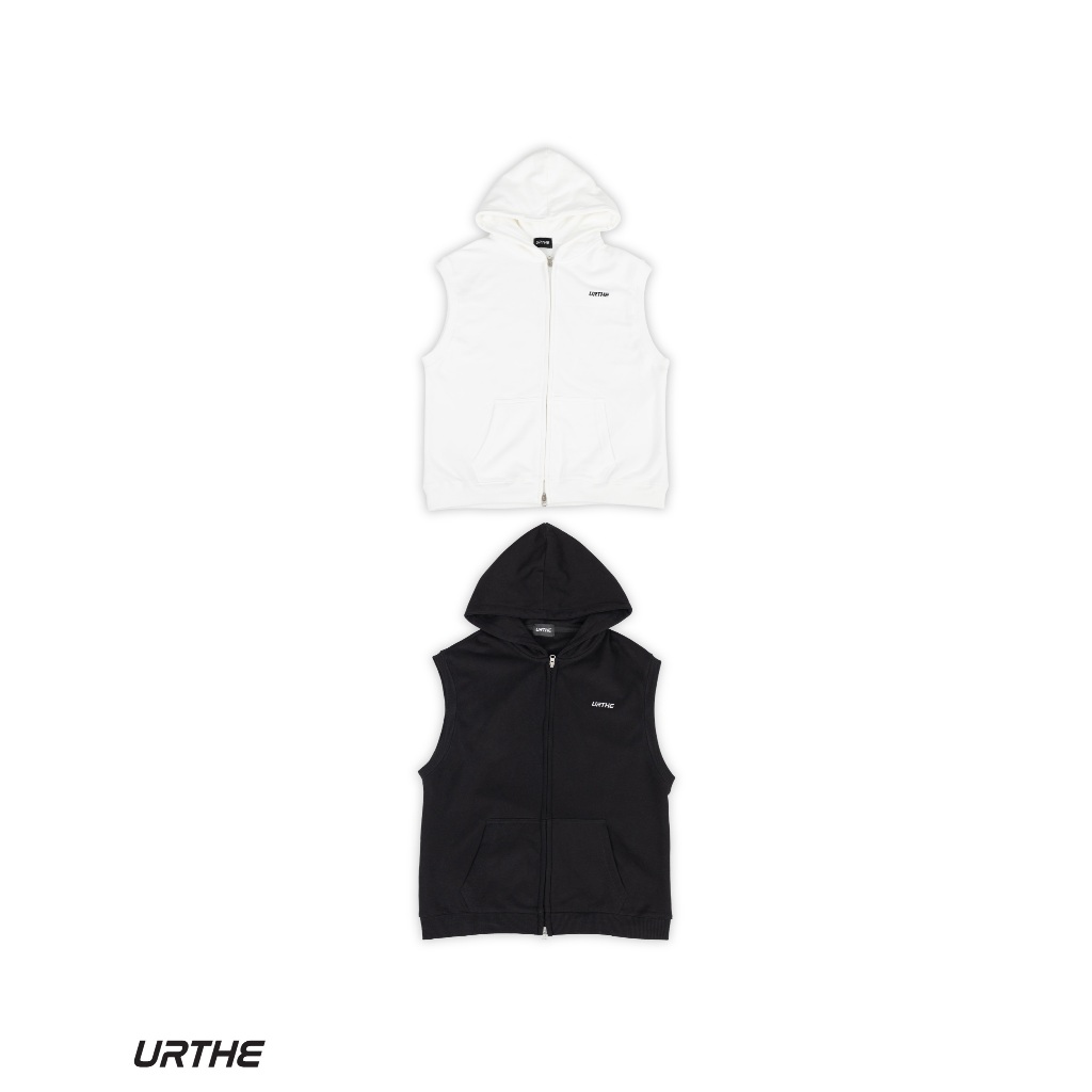 URTHE - เสื้อฮู้ด เเขนกุด รุ่น SLVL HOODIE