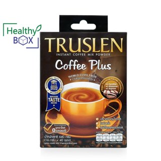 TRUSLEN Coffee Plus ทรูสเลน คอฟฟี่ พลัส 40 ซอง กาแฟรสชาติเข้…