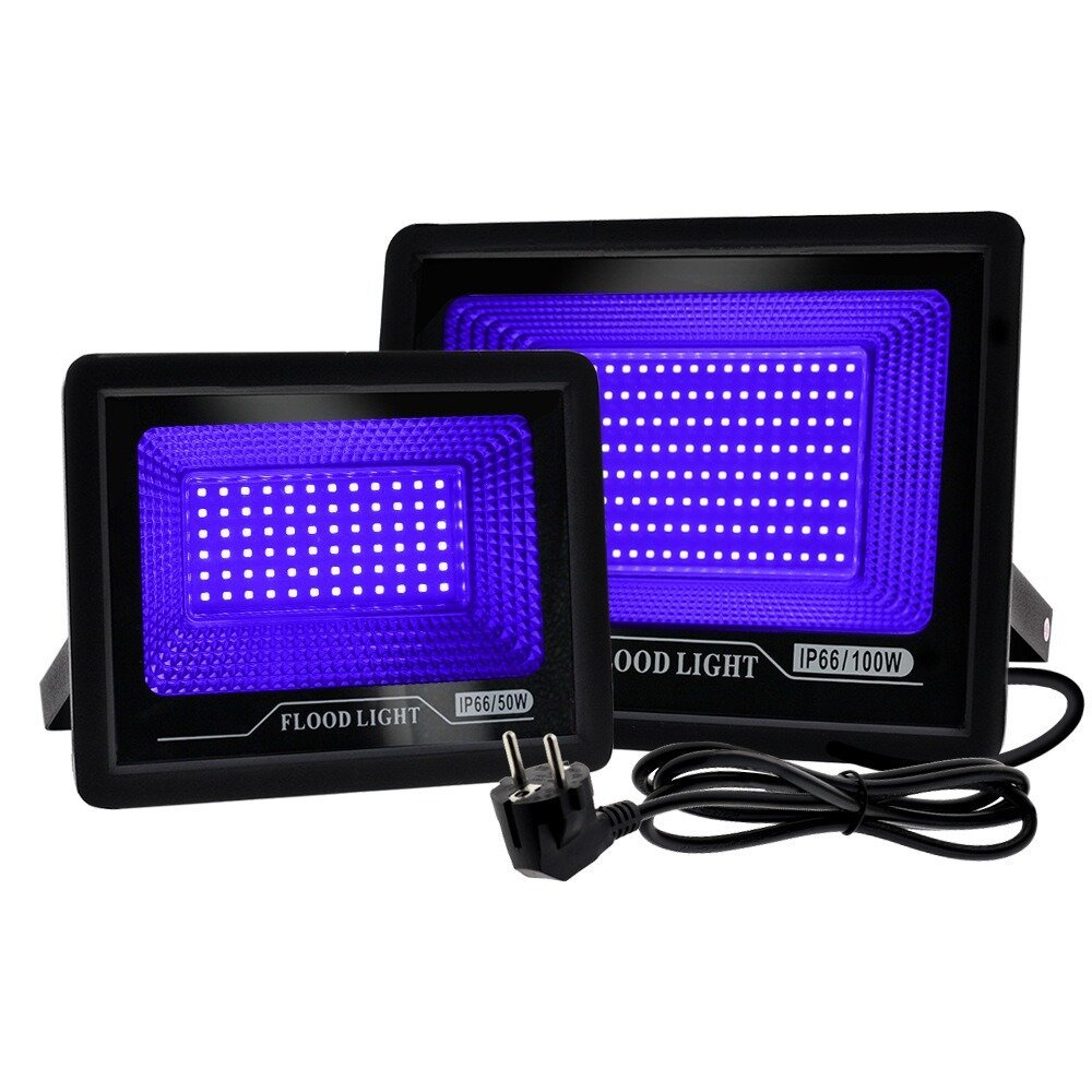 ไฟ LED UV น้ำท่วม IP66 กันน้ำสำหรับกลางแจ้งและกลางแจ้งไม่กลัวฝนและแดดปาร์ตี้รื่นเริงจิตรกรรมในร่ม