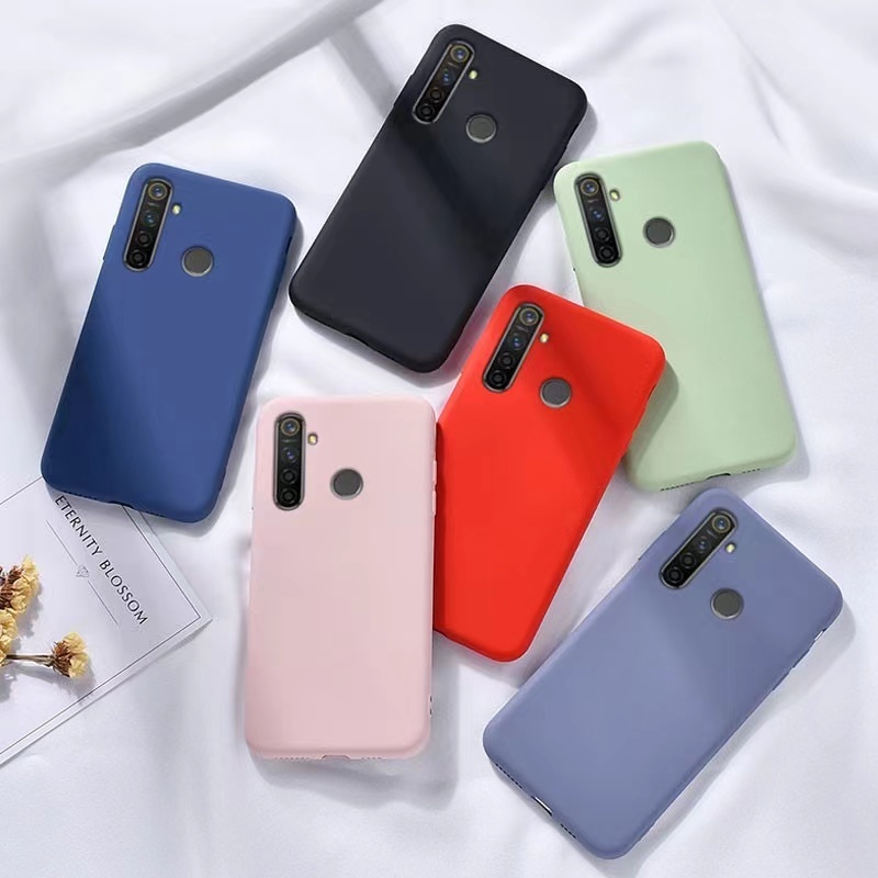 เคส กำมะหยี่ ใช้สำหรับ Oppo Realme 5 5S 5I Realme 9i Realme C11 C17 Realme C20 C25 Realme 11 11Xเคสซิริโคน สีพื้นพาสเทล