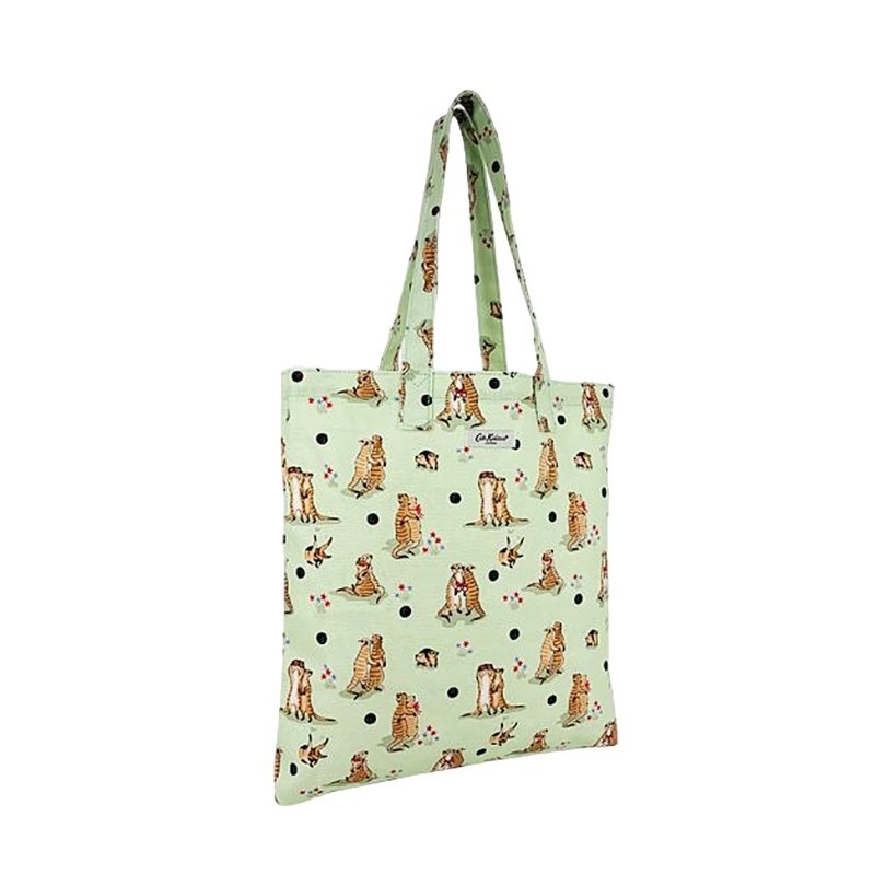 Cath Kidston Large Bookbag Meerkats Green
