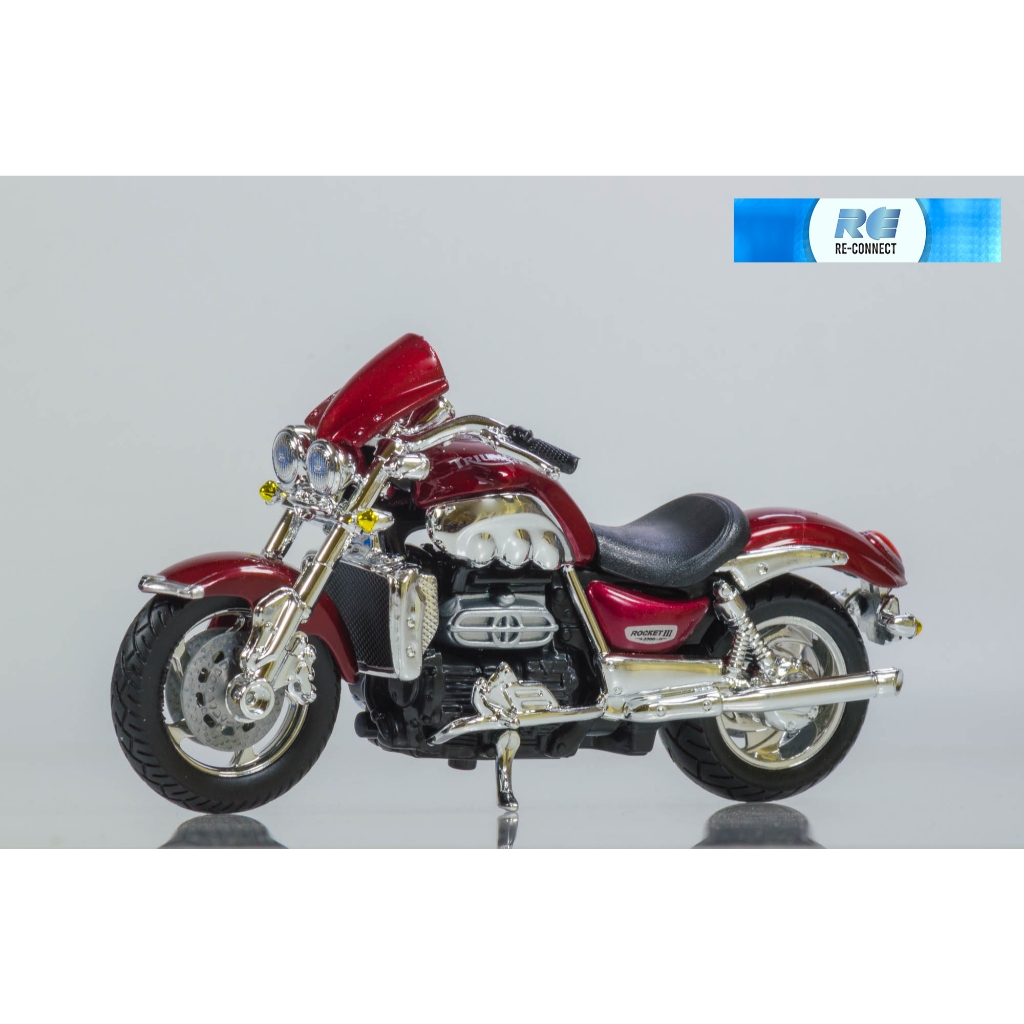 โมเดลรถมอเตอร์ไซค์ บิ๊กไบค์ รถจักรยานยนต์ ไทรอัมพ์ ของเล่น burago 1:18 Motorcycle TRIUMPH Rocket III