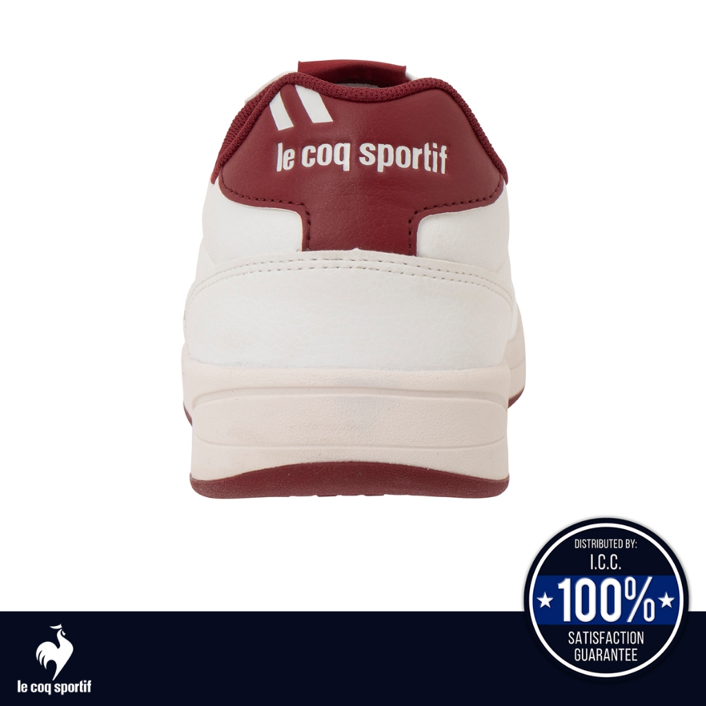 le coq sportif รองเท้าชาย-หญิง รุ่น LCS GRAND EST CL สีขาว-แดง (รองเท้าผ้าใบ, รองเท้าแฟชั่นผูกเชือก)