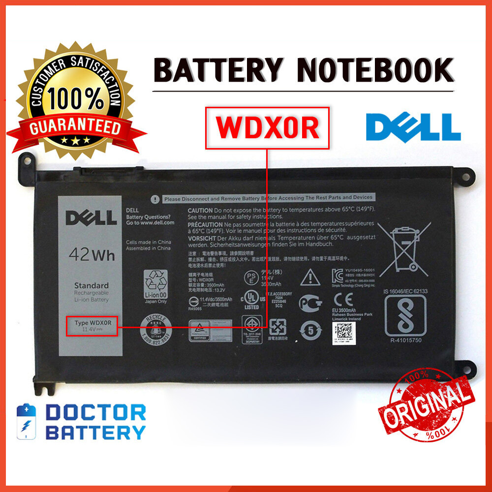 Original WDX0R WDXOR Dell Inspiron 14 7000 5567 7560 7472 7460-D1525 7368 7378 5565 Battery