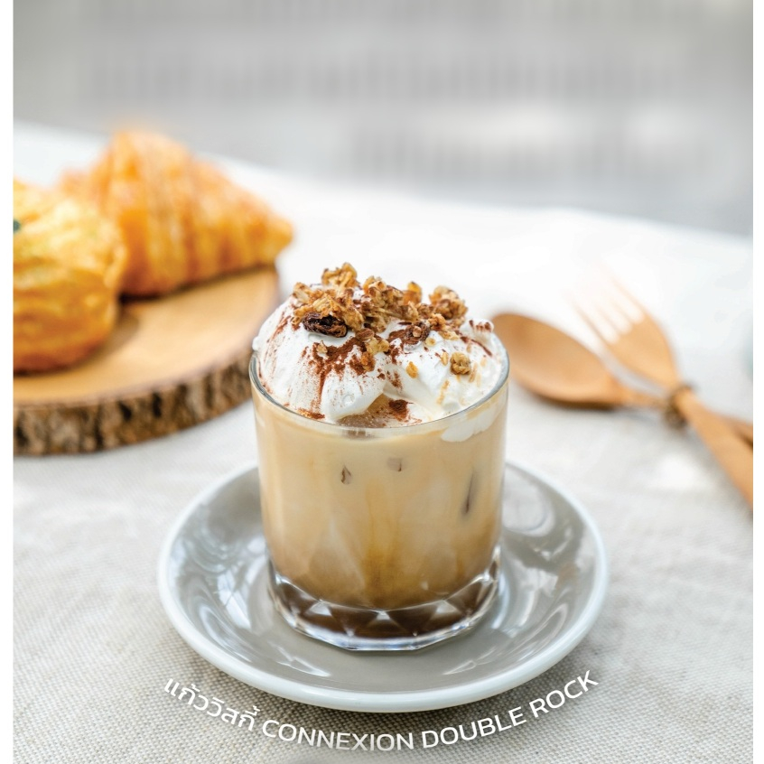 แก้ว Ocean Connexion Double Rock P02807 ลวดลายคริสตัล เนื้อแก้วใสและหนา หรูหรามีระดับ