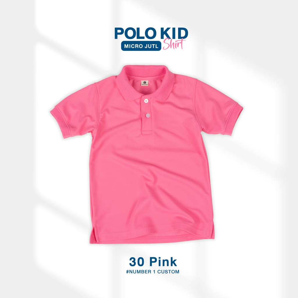 เสื้อโปโลเด็กชาย เด็กหญิง สีน้ำเงิน งานพร้อมส่ง - รูปที่ 2