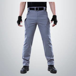 IX9 เนื้อยีนส์หนา ผ้ายืด กางเกงคาร์โก้ กางเกงยุทธวิธี แนว Tactical ไซส์ XS-5XL
