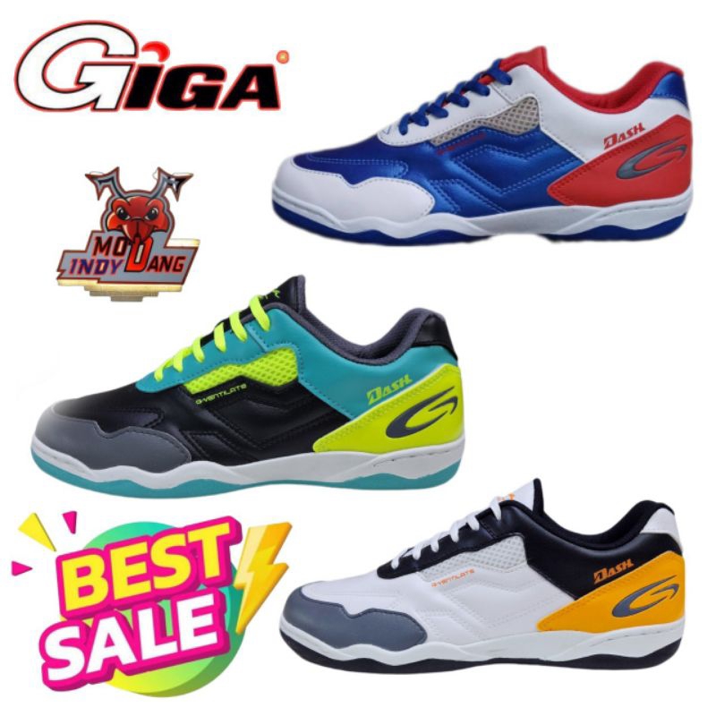 รองเท้าฟุตซอล Giga ของแท้ ⚽ กันลื่น กระชับเท้า น้ำหนักเบา สำหรับนักกีฬา/เล่นในร่ม