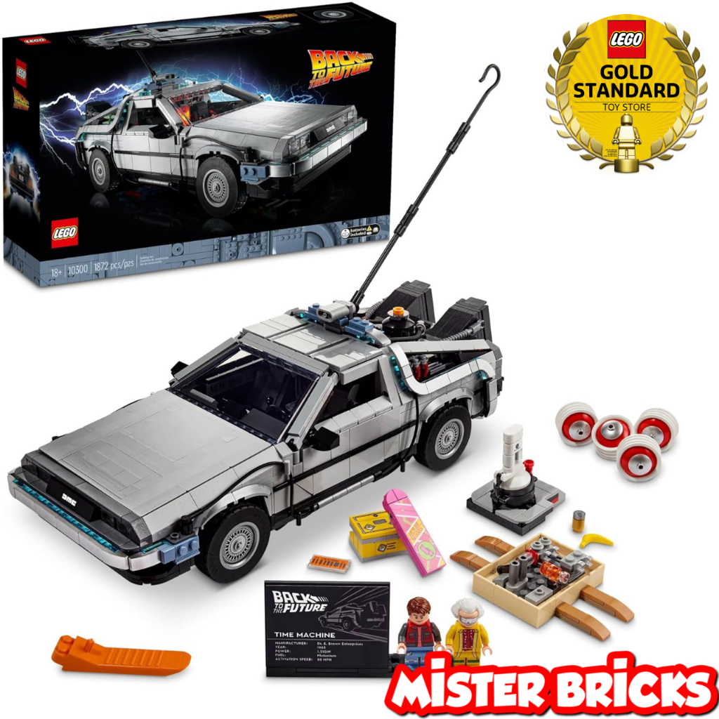 LEGO® 10300 Back to the Future Time Machine - Iconic Movie Trilogy Collectible Model