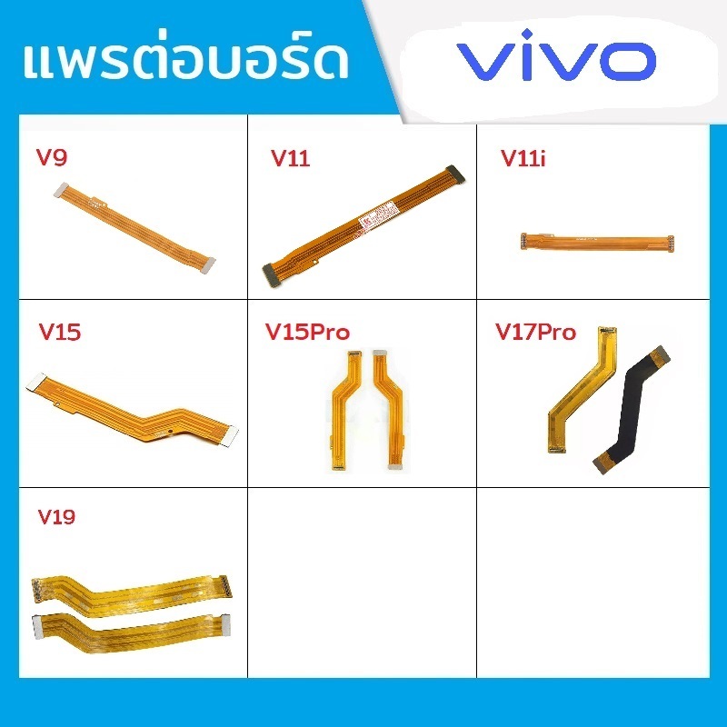 แพรต่อบอร์ด แพรจอ Vivo รุ่น V9 , V11 , V11i , V15 , V15Pro , V17Pro , V19