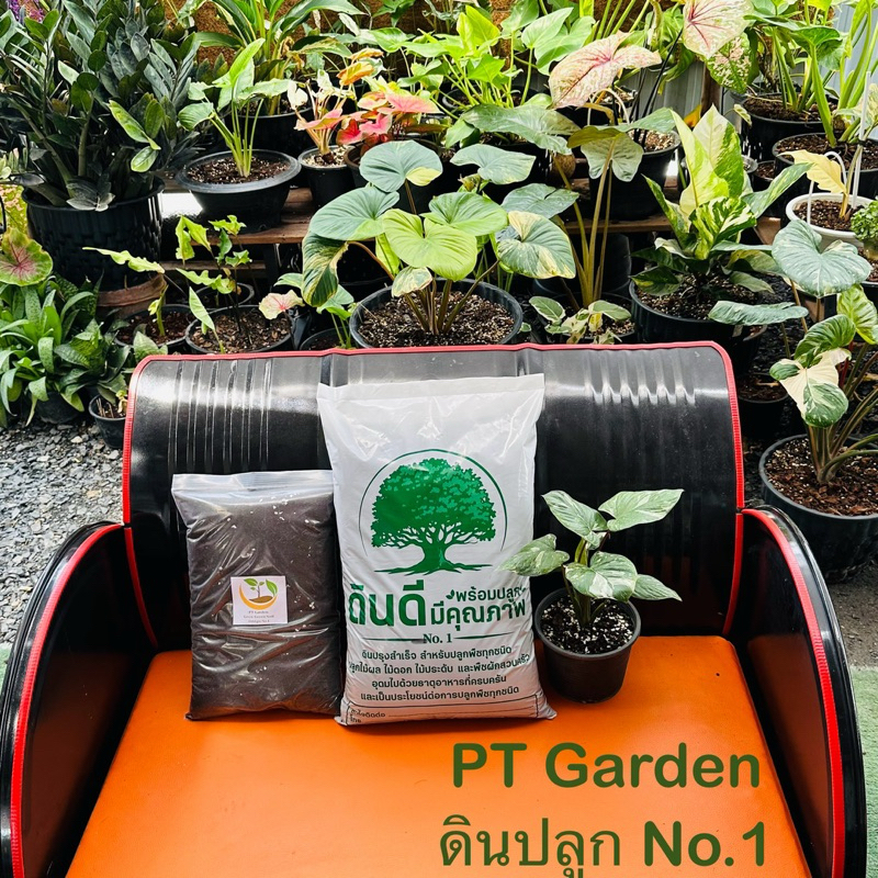 ดินปลูกต้นไม้สำเร็จรูป สารอาหารสูง ใช้ปลูกผักสวนครัว ไม้ฟอกอากาศ ไม้ดอกไม้ประดับทุกชนิด น้ำหนัก 1 kg