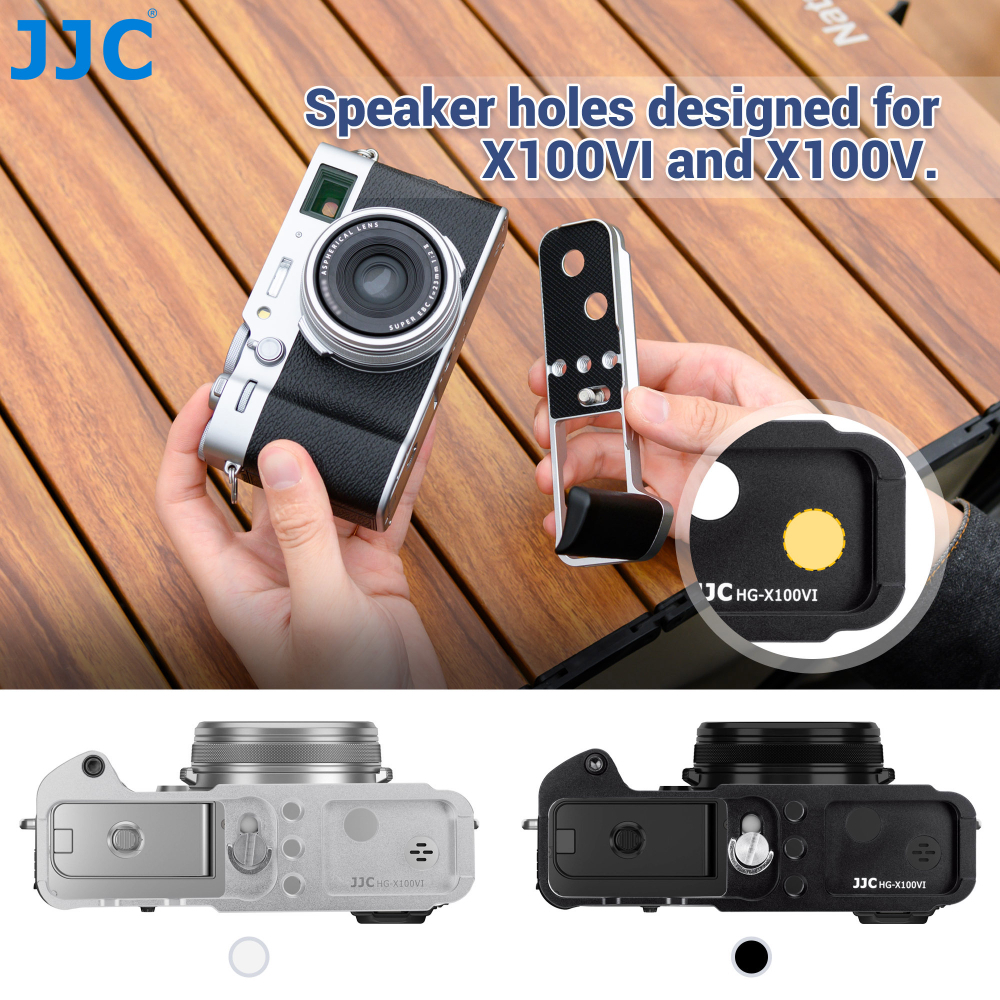 เคส JJC Hand Grip for Fujifilm X100VI X100V ด้ามจับโลหะ Arca Swiss