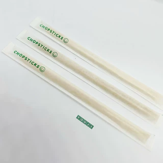 ตะเกียบอนามัย ตะเกียบไม้ ซองกระดาษ 70 คู่ (ยิ้ม) / Chopsticks in paper wrap 70 pairs