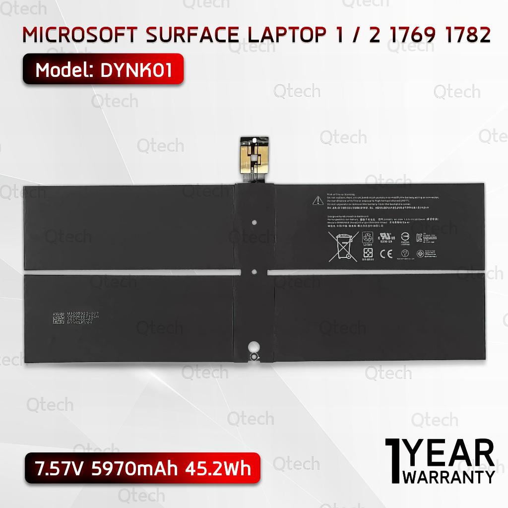 9Gadget - รับประกัน 1 ปี - แบตเตอรี่ แล็ปท็อป Microsoft Surface Laptop 1 / 2 1769 1782 5970mAh สำหรับ โน้ตบุ๊ค DYNK01
