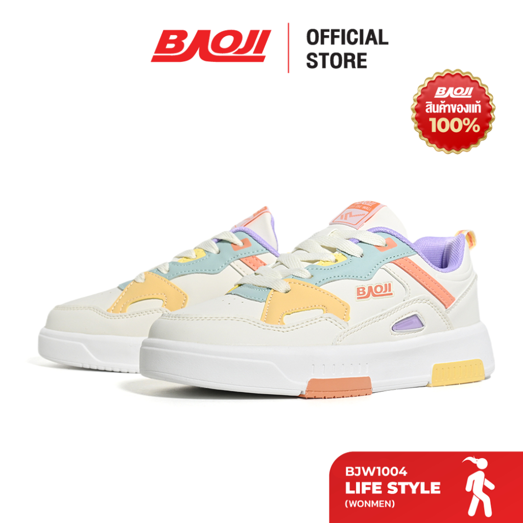 BAOJI บาโอจิ รองเท้าผ้าใบ รองเท้าไลฟ์สไตล์ผู้หญิง รุ่น BJW1004