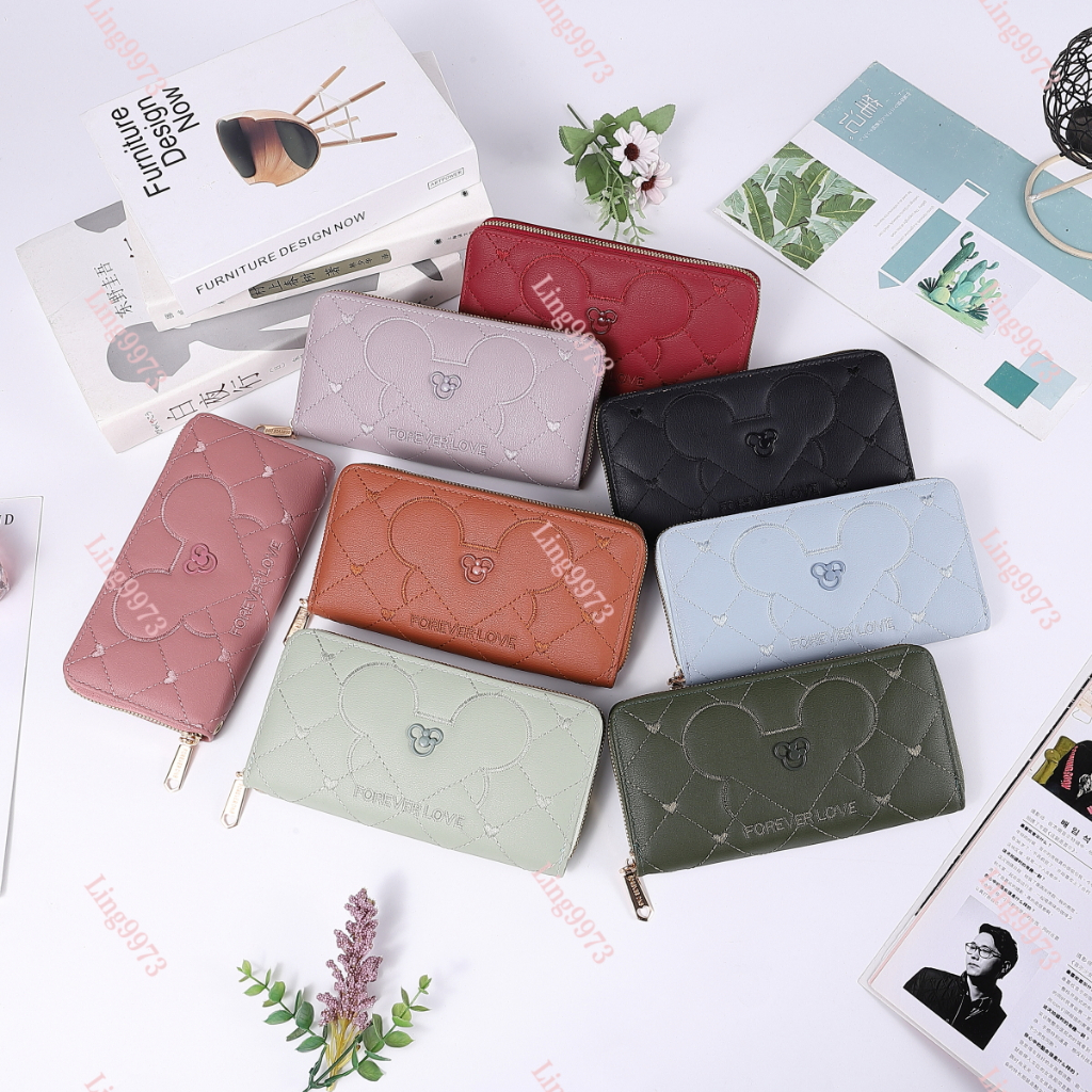 DD116#กระเป๋าสตางค์ใบยาว.กระเป๋าสตางค์ผู้หญิงกระเป๋าสตางค์ หนังนุ่ม715、อย่างดี，มีสายของมือทุกใบค่ะกระเป๋าใส่โทรศัพท์