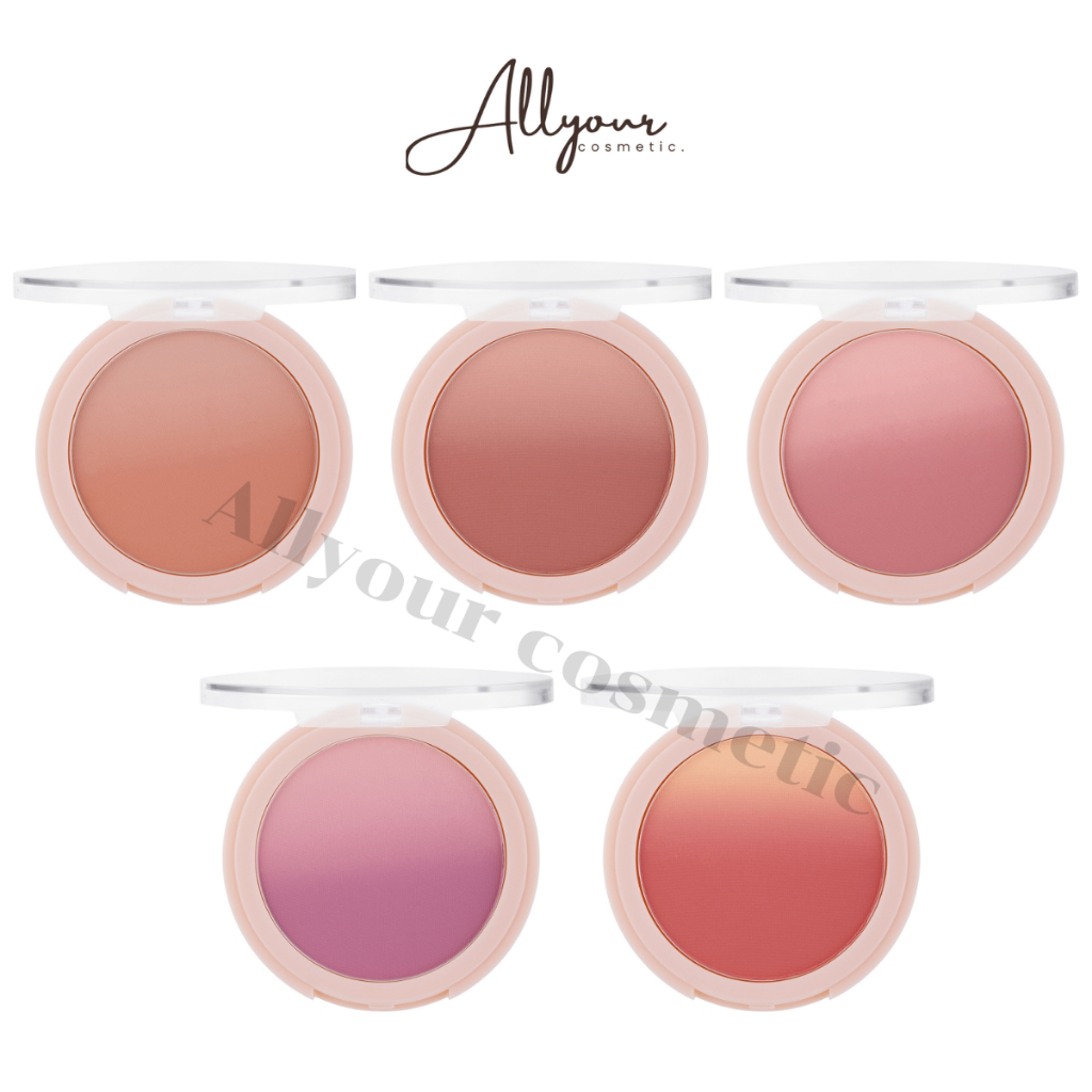 (ของแท้) บลัชออน ODBO OMBRE SMOOTH BLUSHER สีหวานสวย ติดทนนาน สีชัด OD1307